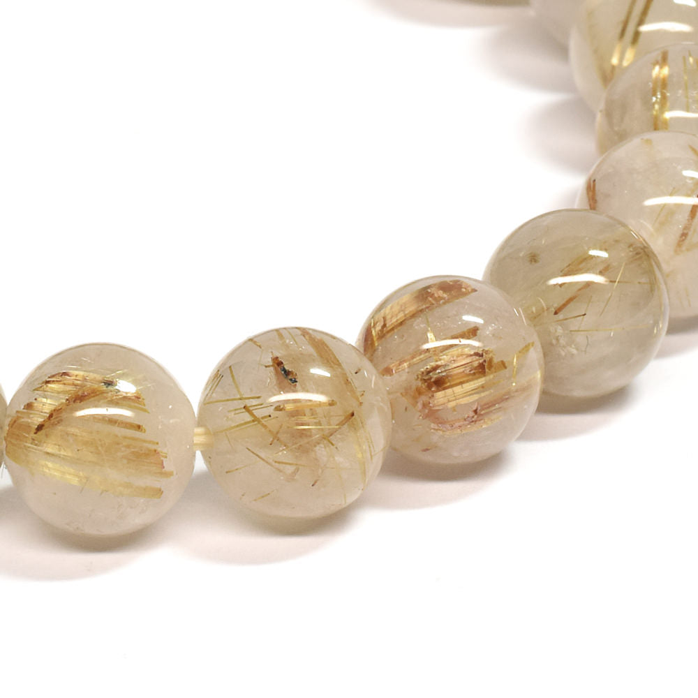 ゴールドルチルクォーツ ブレスレット 10mm #SE050