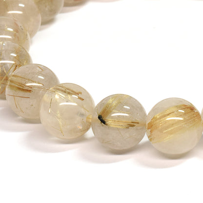 ゴールドルチルクォーツ ブレスレット 10mm #SE051