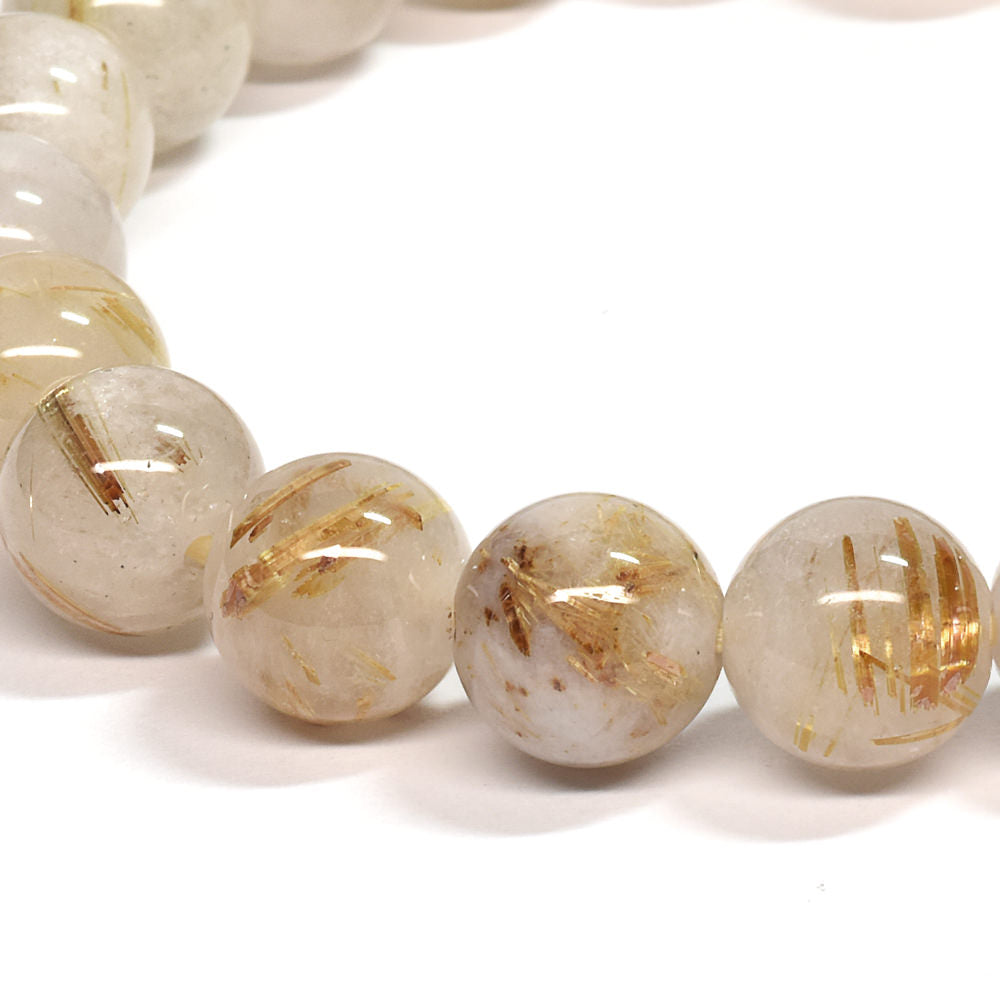 ゴールドルチルクォーツ ブレスレット 10mm #SE052