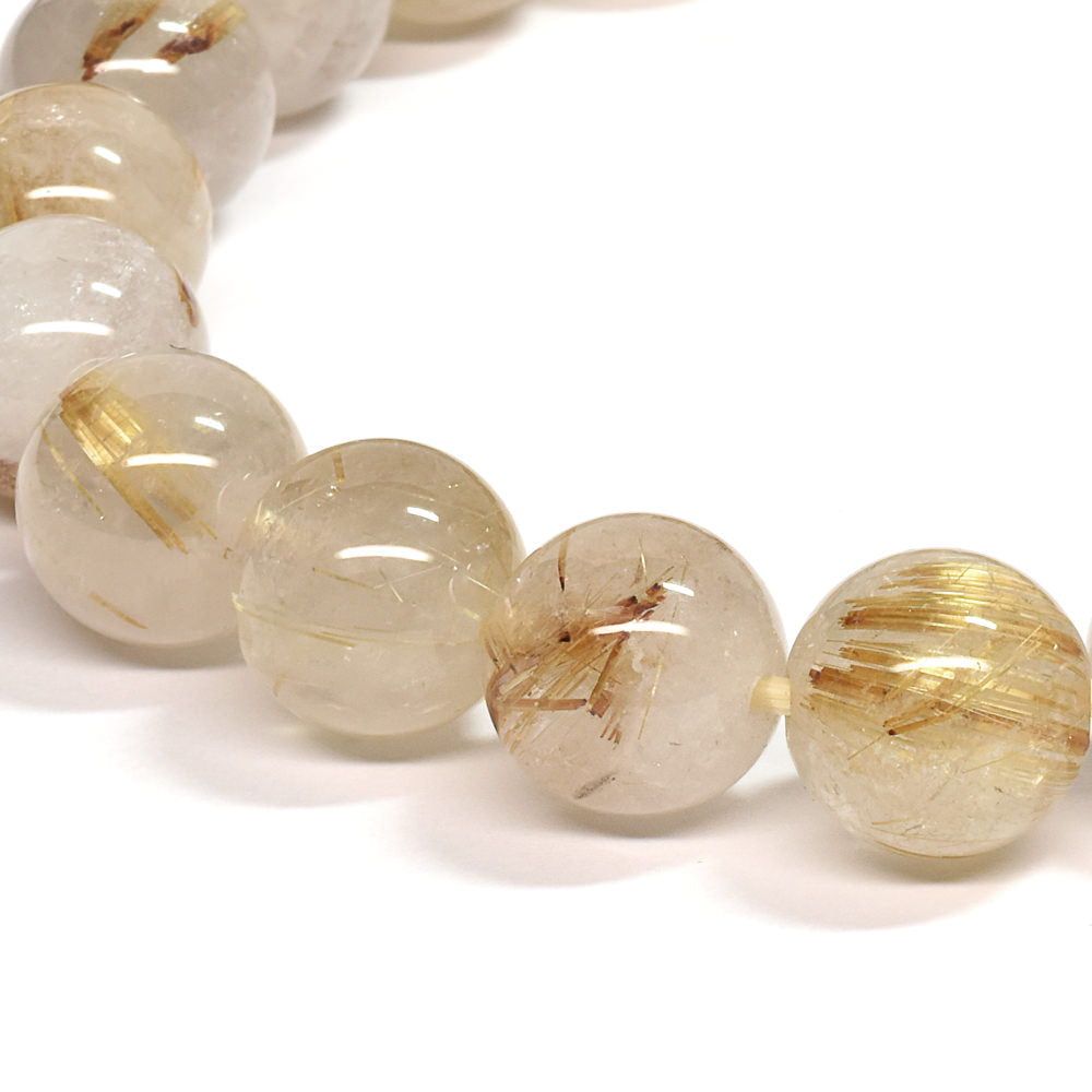 ゴールドルチルクォーツ ブレスレット 10mm #SE053