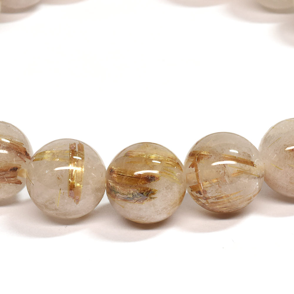 ゴールドルチルクォーツ ブレスレット 10mm #SE054