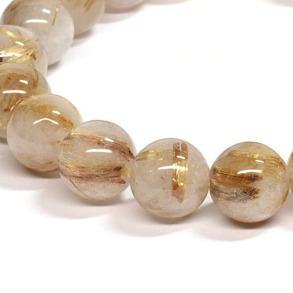 ゴールドルチルクォーツ ブレスレット 10mm #SE054