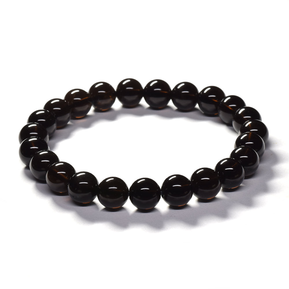 [鑑別付]モリオン ブレスレット 8.5mm #SE111 - premium stone gallery