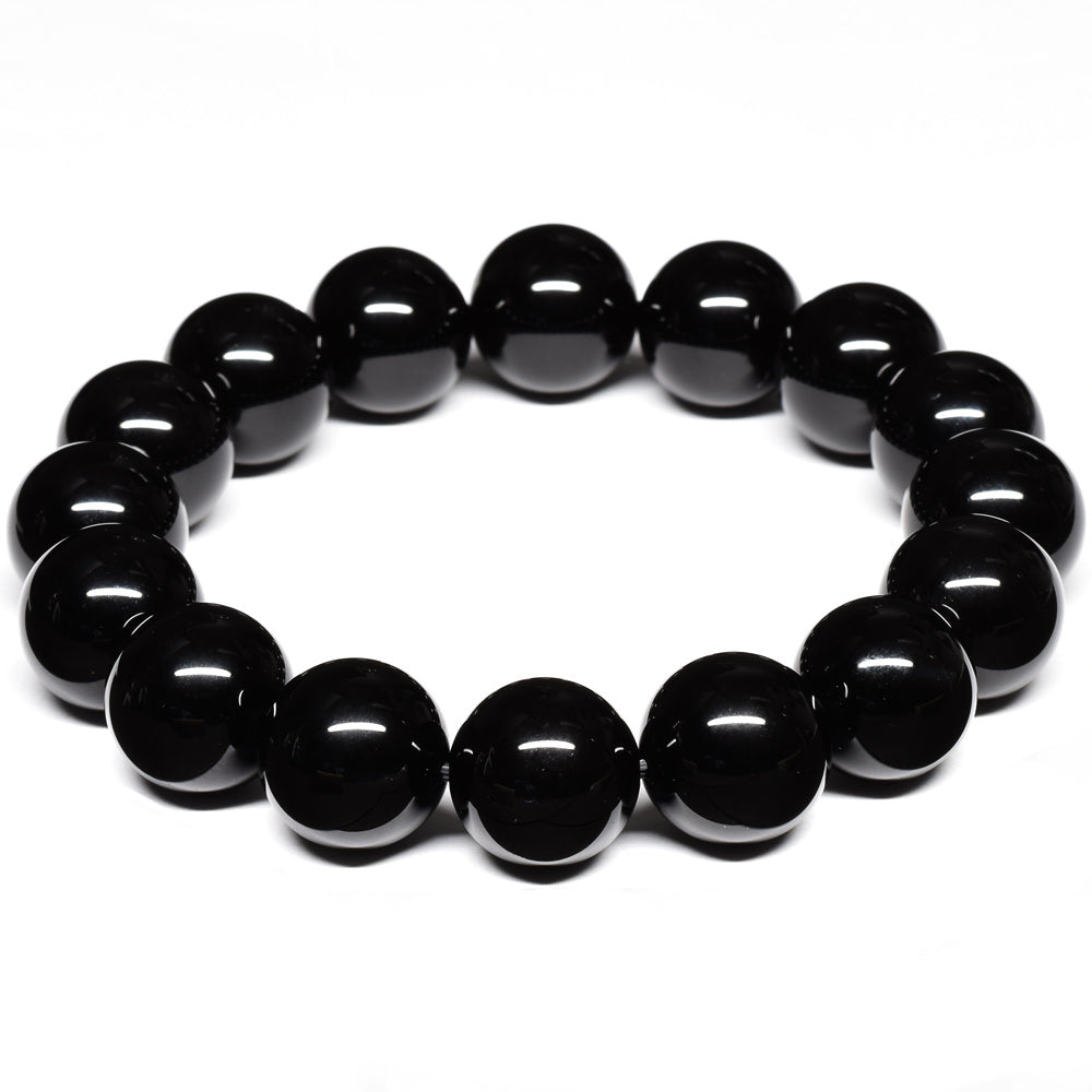 [鑑別付]モリオン ブレスレット 13.5-14mm #SE124 - premium stone gallery