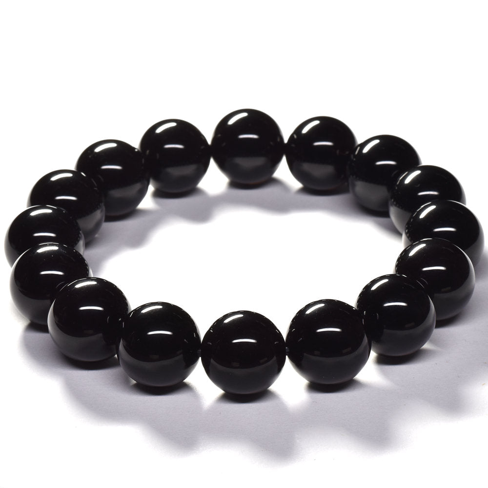 [鑑別付]モリオン ブレスレット 13.5-14mm #SE124 - premium stone gallery