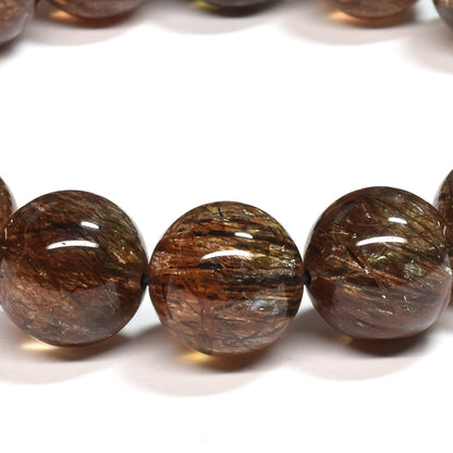 フォリエーテッドマイカインクォーツ ブレスレット 13.5mm #SE144 - premium stone gallery