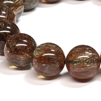 フォリエーテッドマイカインクォーツ ブレスレット 13.5mm #SE145 - premium stone gallery