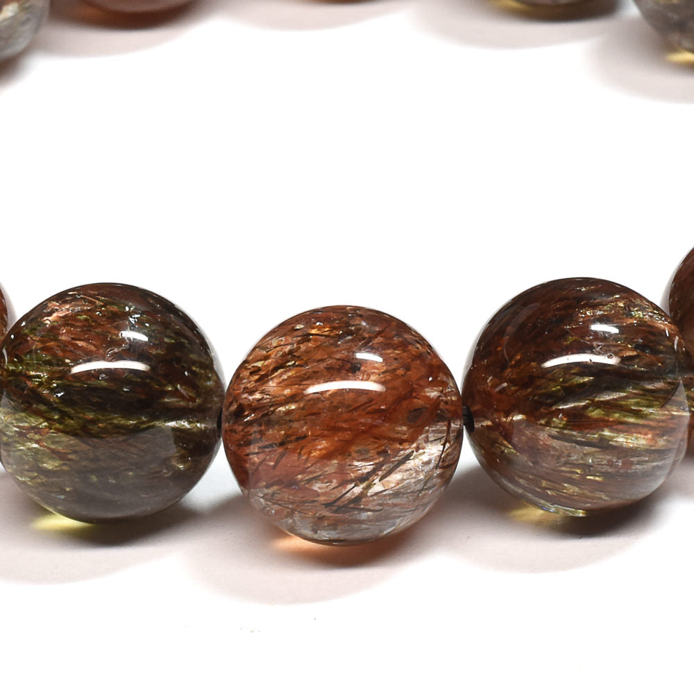 フォリエーテッドマイカインクォーツ ブレスレット 13.5mm #SE145 - premium stone gallery