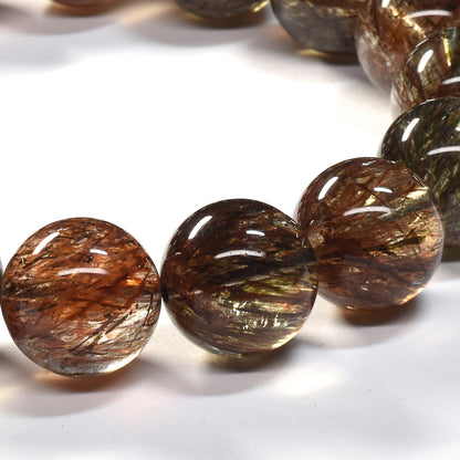 フォリエーテッドマイカインクォーツ ブレスレット 13.5mm #SE145 - premium stone gallery
