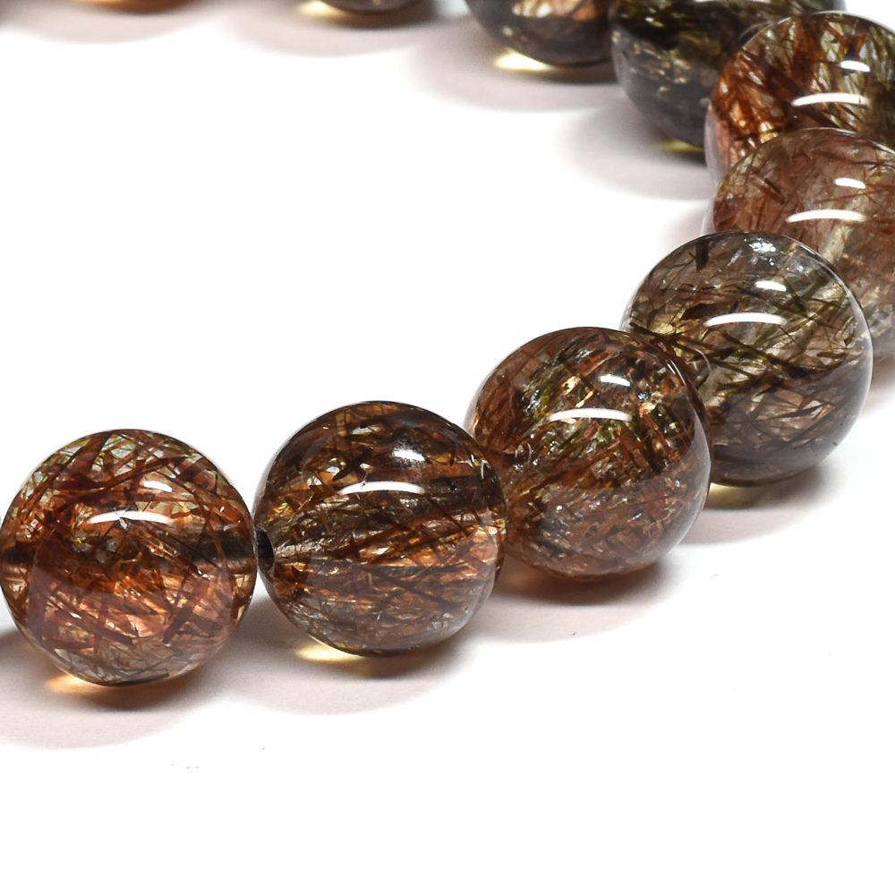 フォリエーテッドマイカインクォーツ ブレスレット 11.5mm #SE146 - premium stone gallery