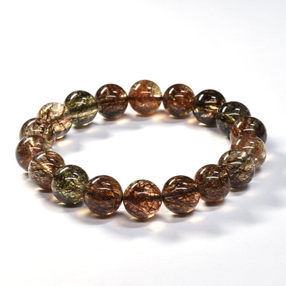 フォリエーテッドマイカインクォーツ ブレスレット 11.5mm #SE146 - premium stone gallery