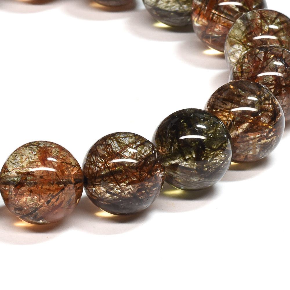 フォリエーテッドマイカインクォーツ ブレスレット 11.5mm #SE146 - premium stone gallery