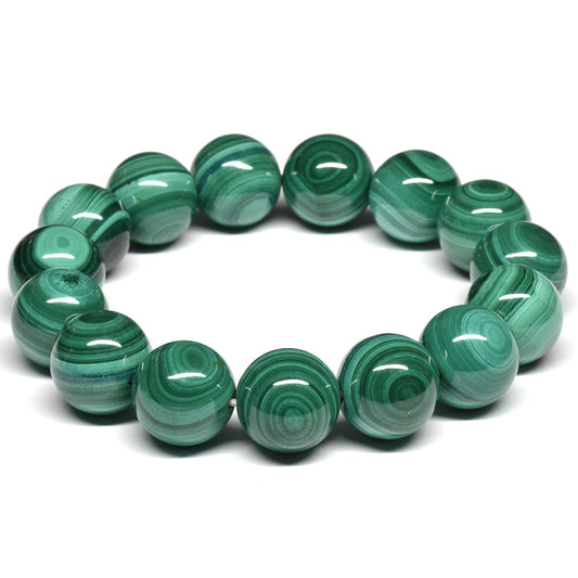 マラカイト ブレスレット 14.5mm #SE184 - premium stone gallery