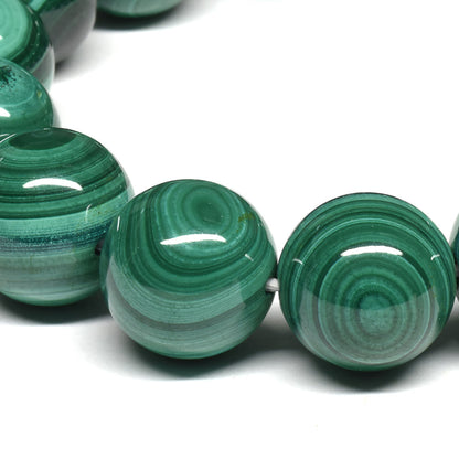 マラカイト ブレスレット 14.5mm #SE184 - premium stone gallery