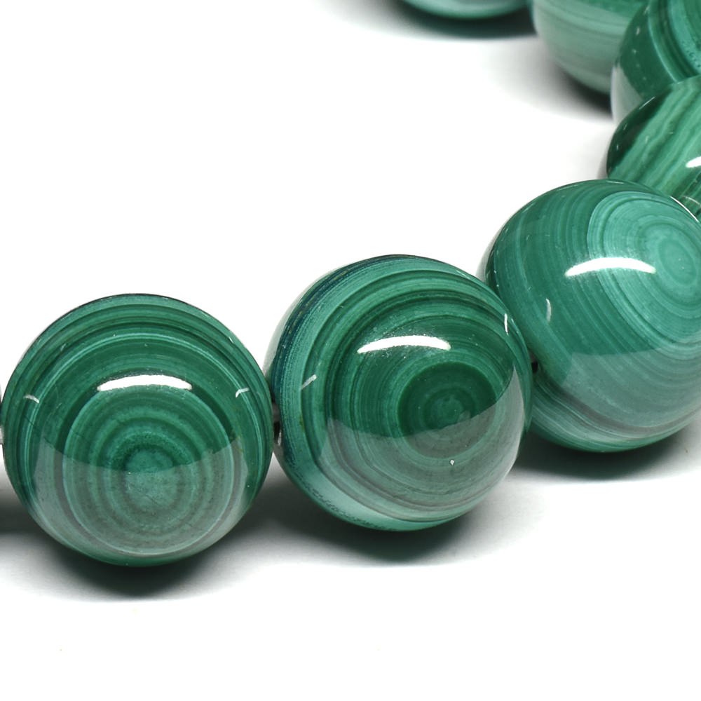 マラカイト ブレスレット 14.5mm #SE184 - premium stone gallery