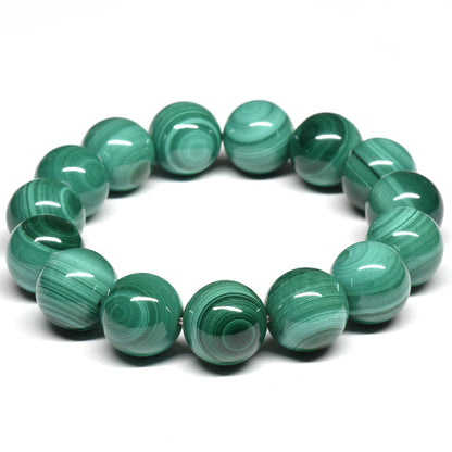 マラカイト ブレスレット 14.5mm #SE185 - premium stone gallery