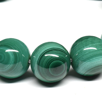 マラカイト ブレスレット 14.5mm #SE185 - premium stone gallery