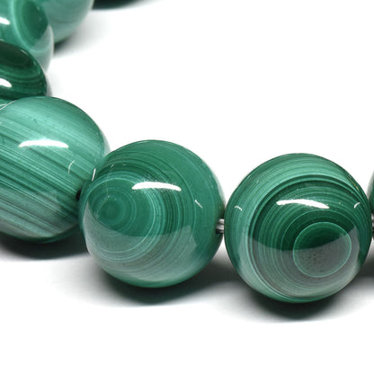 マラカイト ブレスレット 14.5mm #SE185 - premium stone gallery