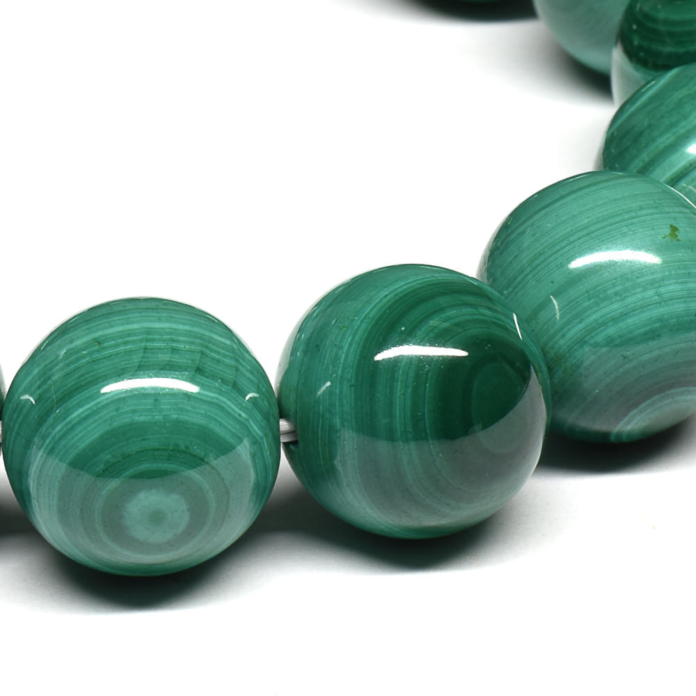 マラカイト ブレスレット 14.5mm #SE185 - premium stone gallery