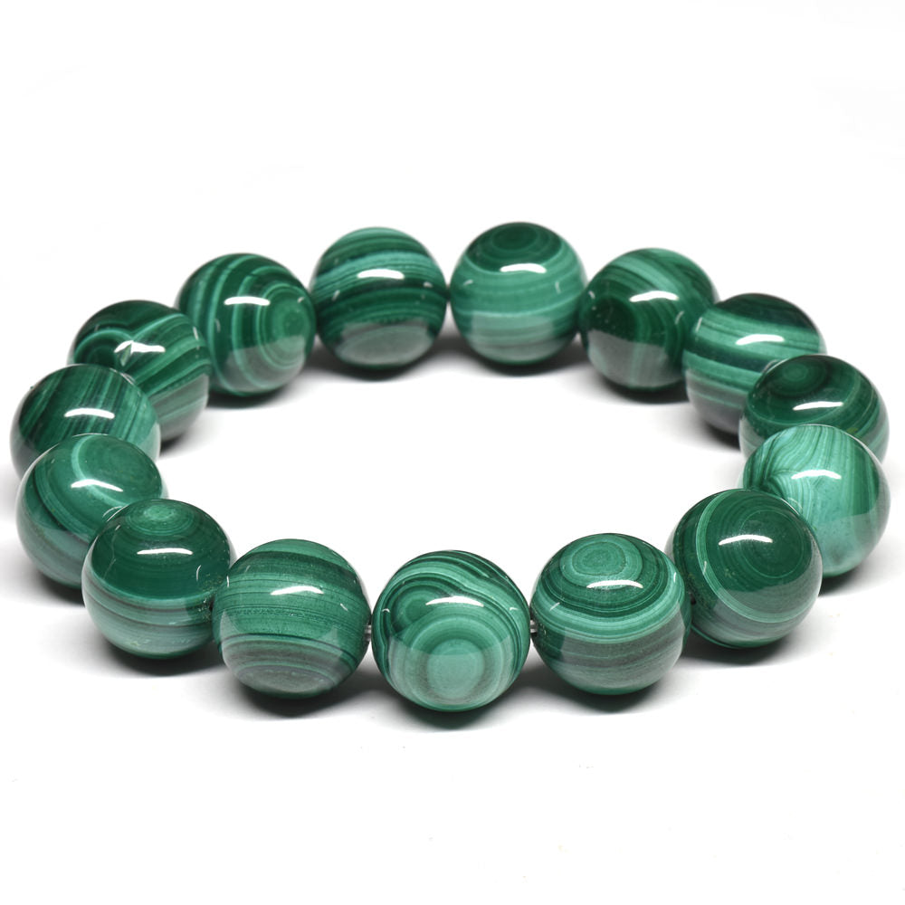 マラカイト ブレスレット 14-14.5mm #SE186 - premium stone gallery