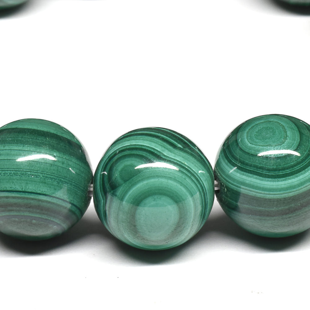 マラカイト ブレスレット 14-14.5mm #SE186 - premium stone gallery