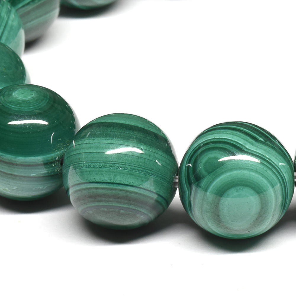 マラカイト ブレスレット 14-14.5mm #SE186 - premium stone gallery