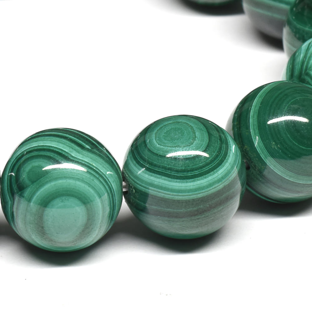マラカイト ブレスレット 14-14.5mm #SE186 - premium stone gallery