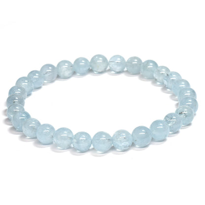 アクアマリン ブレスレット 6.5-7mm #SE250 - premium stone gallery