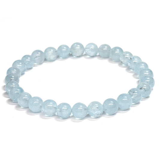 アクアマリン ブレスレット 6.5-7mm #SE250 - premium stone gallery