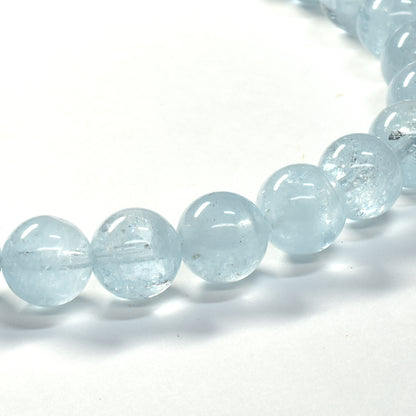 アクアマリン ブレスレット 6.5-7mm #SE250 - premium stone gallery