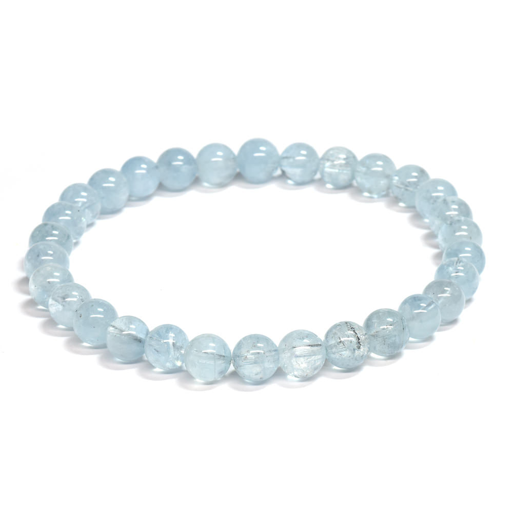 アクアマリン ブレスレット 6-6.5mm #SE251 - premium stone gallery