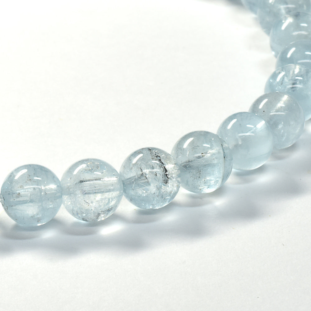 アクアマリン ブレスレット 6-6.5mm #SE251 - premium stone gallery