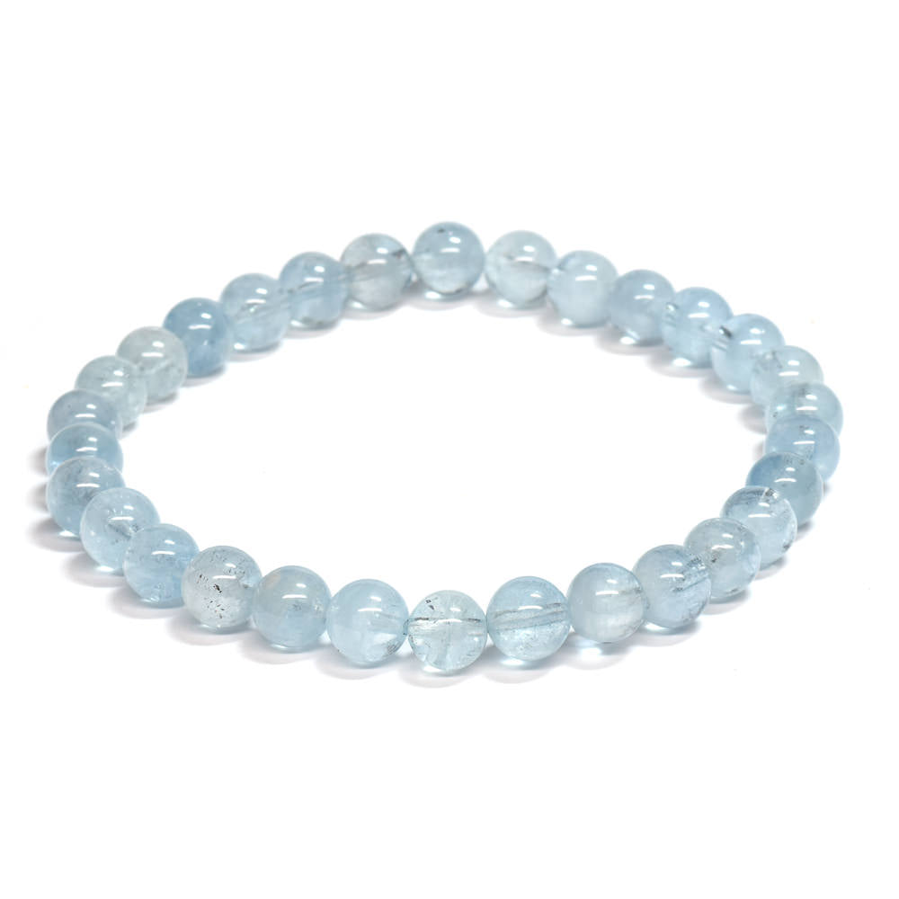 アクアマリン ブレスレット 6-6.5mm #SE252 - premium stone gallery