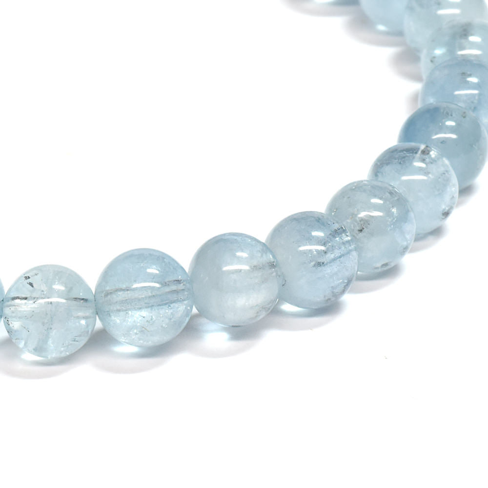 アクアマリン ブレスレット 6-6.5mm #SE252 - premium stone gallery