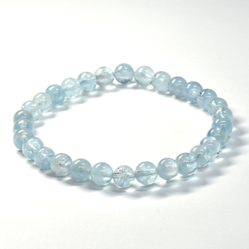 アクアマリン ブレスレット 6-6.5mm #SE252 - premium stone gallery