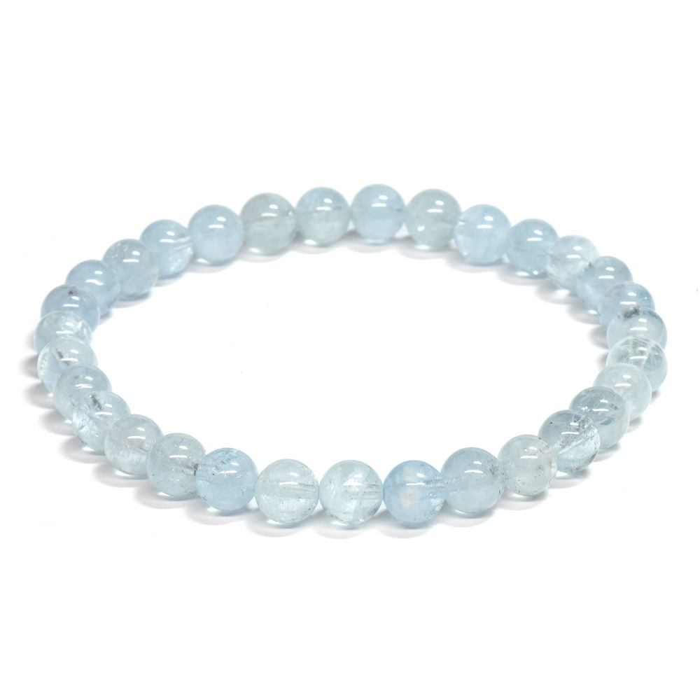 アクアマリン ブレスレット 6-6.5mm #SE253 - premium stone gallery