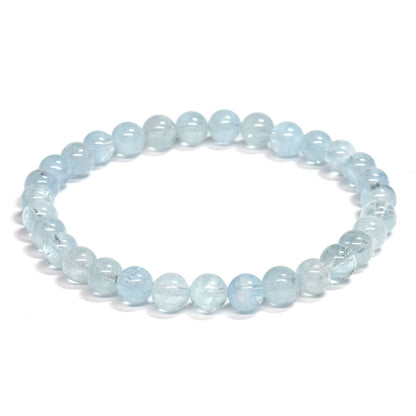 アクアマリン ブレスレット 6-6.5mm #SE253 - premium stone gallery