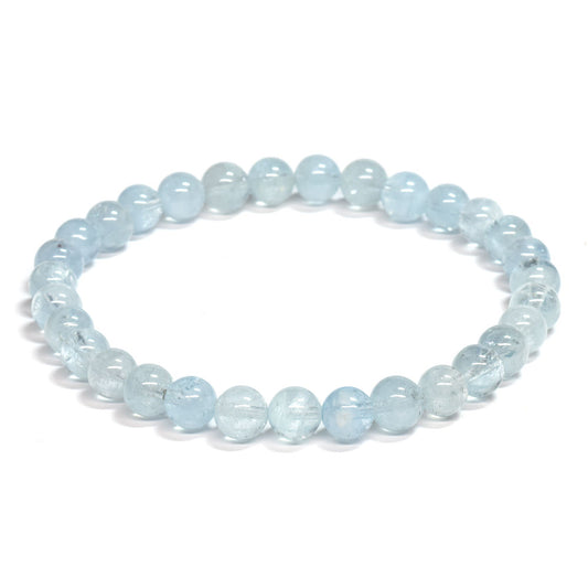 アクアマリン ブレスレット 6-6.5mm #SE253 - premium stone gallery