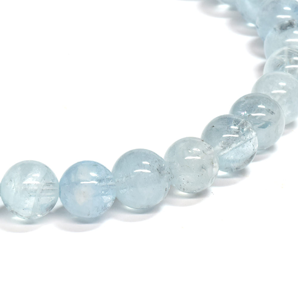 アクアマリン ブレスレット 6-6.5mm #SE253 - premium stone gallery