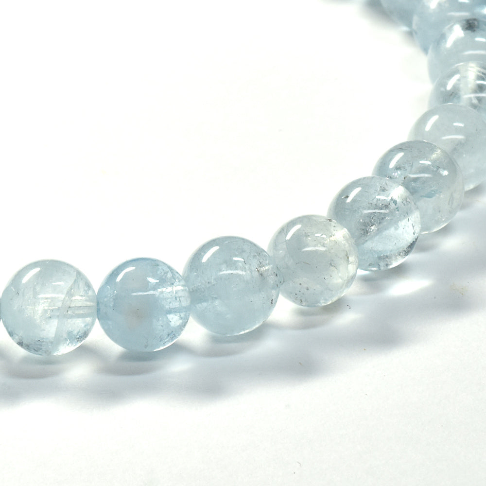 アクアマリン ブレスレット 6-6.5mm #SE253 - premium stone gallery