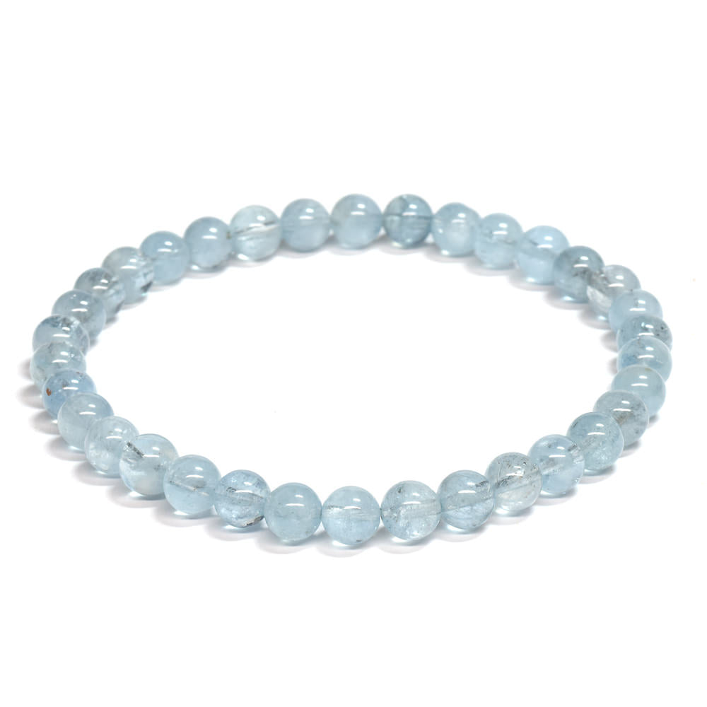 アクアマリン ブレスレット 5.5-6mm #SE254 - premium stone gallery