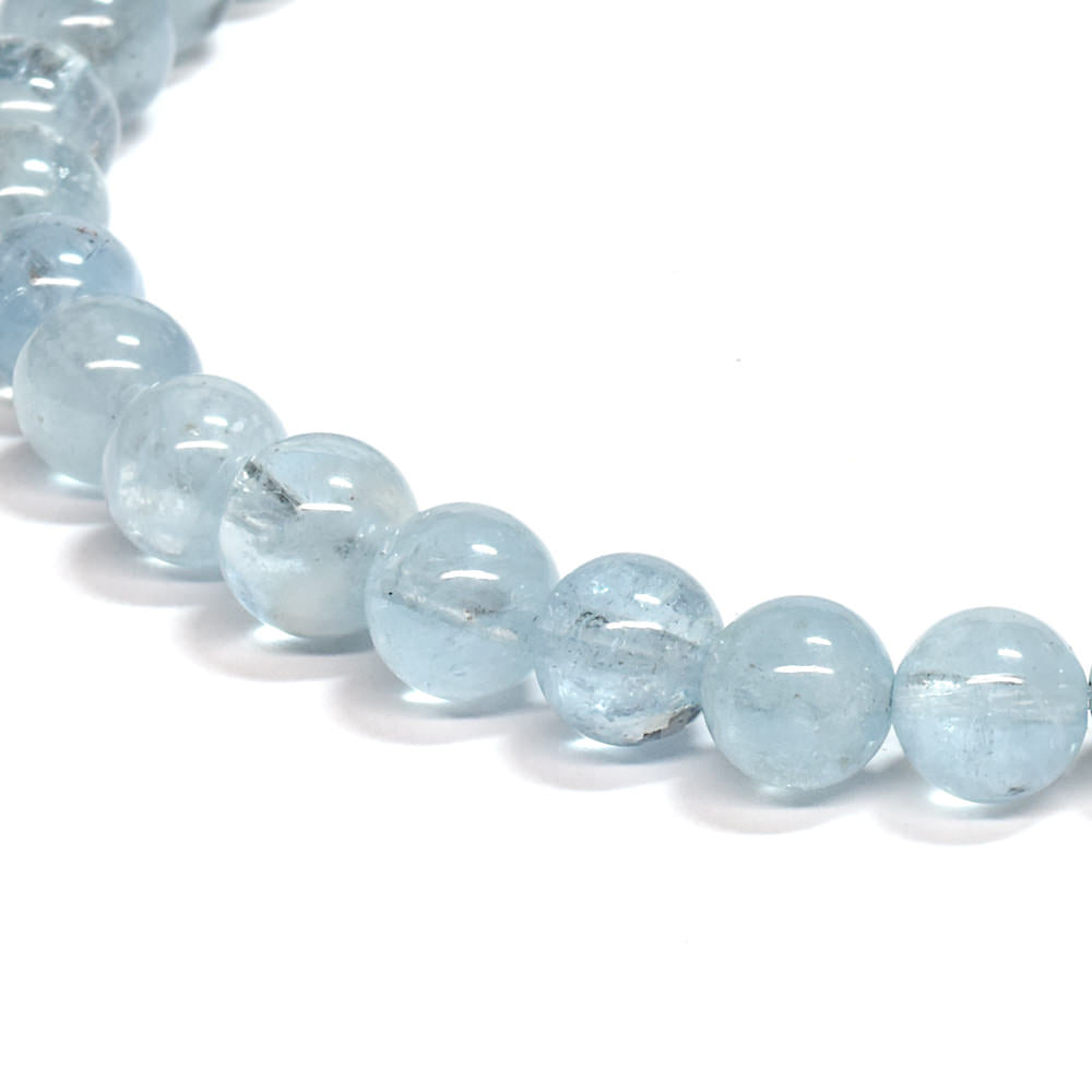 アクアマリン ブレスレット 5.5-6mm #SE254 - premium stone gallery