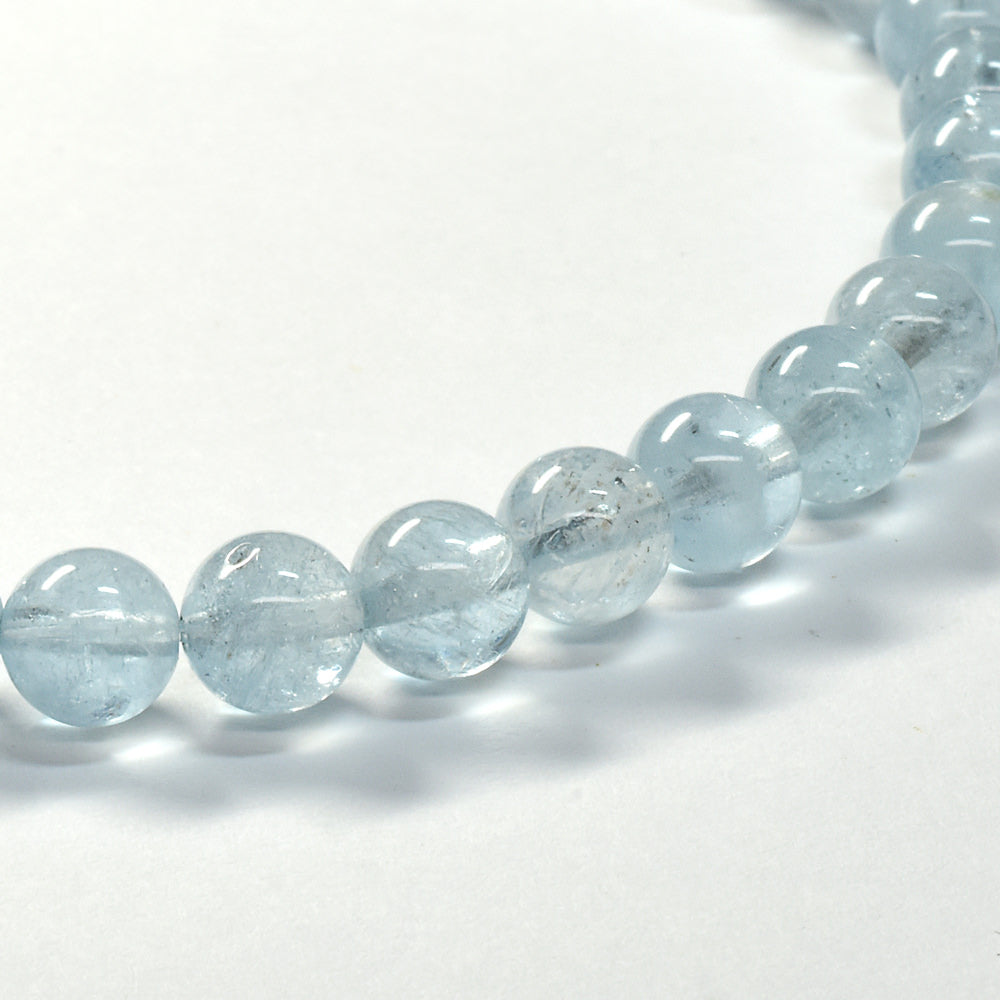 アクアマリン ブレスレット 5.5-6mm #SE254 - premium stone gallery