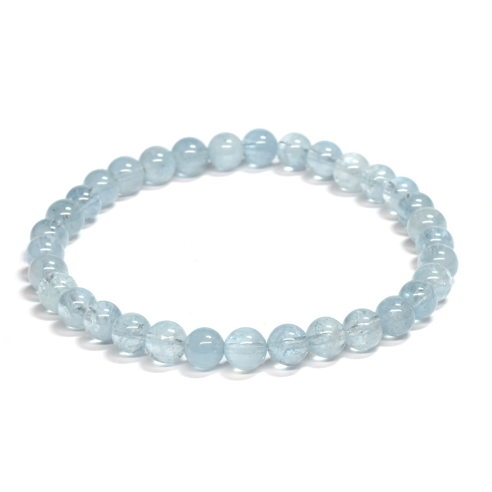 アクアマリン ブレスレット 5.5-6mm #SE255 - premium stone gallery