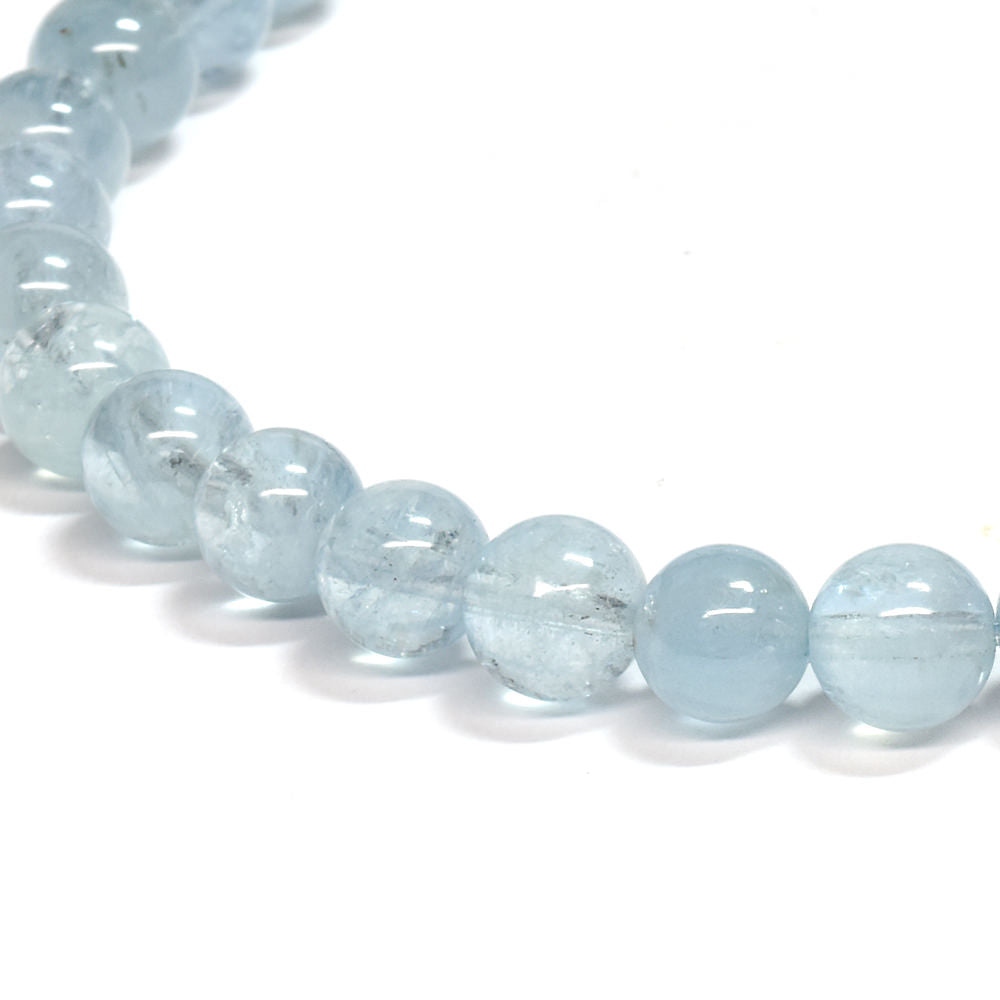 アクアマリン ブレスレット 5.5-6mm #SE255 - premium stone gallery