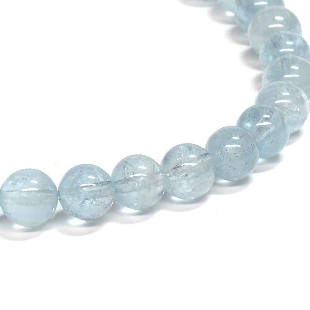 アクアマリン ブレスレット 5.5-6mm #SE255 - premium stone gallery