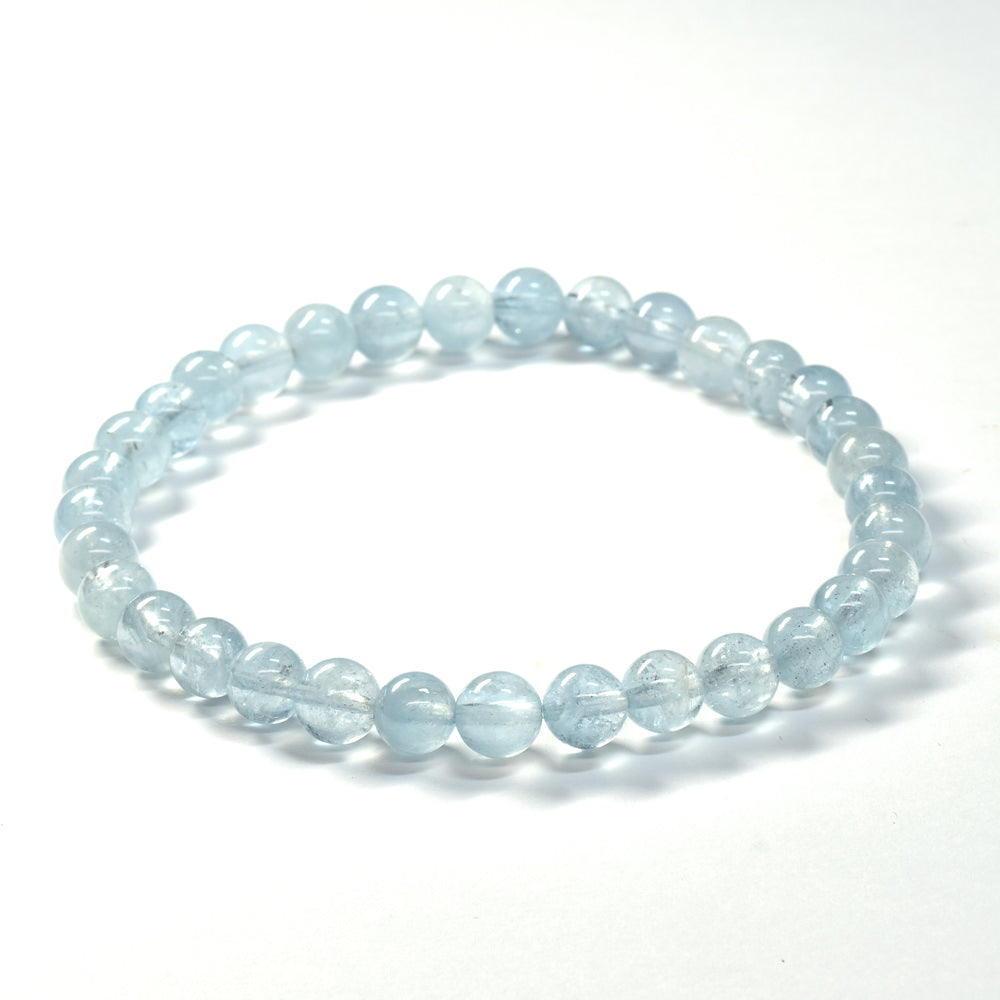 アクアマリン ブレスレット 5.5-6mm #SE255 - premium stone gallery