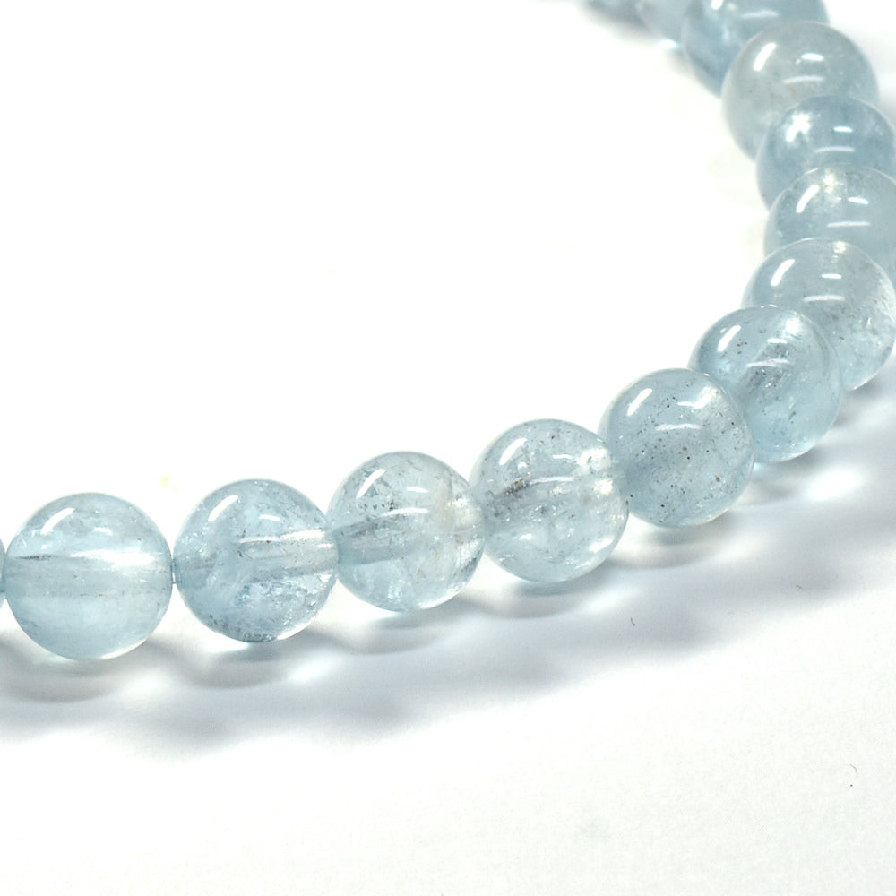 アクアマリン ブレスレット 5.5-6mm #SE255 - premium stone gallery