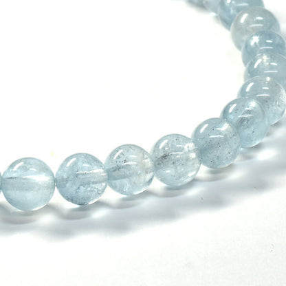 アクアマリン ブレスレット 5.5-6mm #SE255 - premium stone gallery