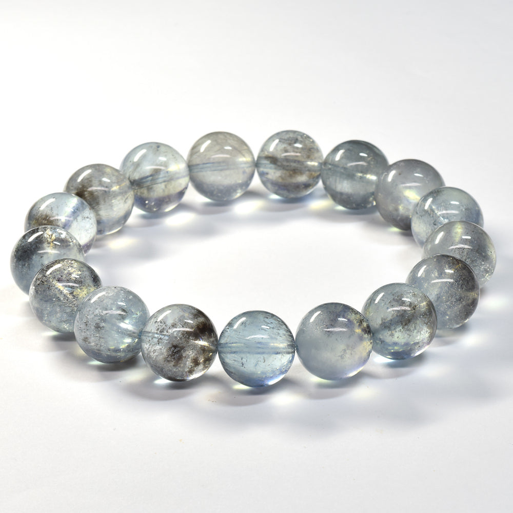 モスアクアマリン ブレスレット 12.5-13mm #SE257 - premium stone gallery